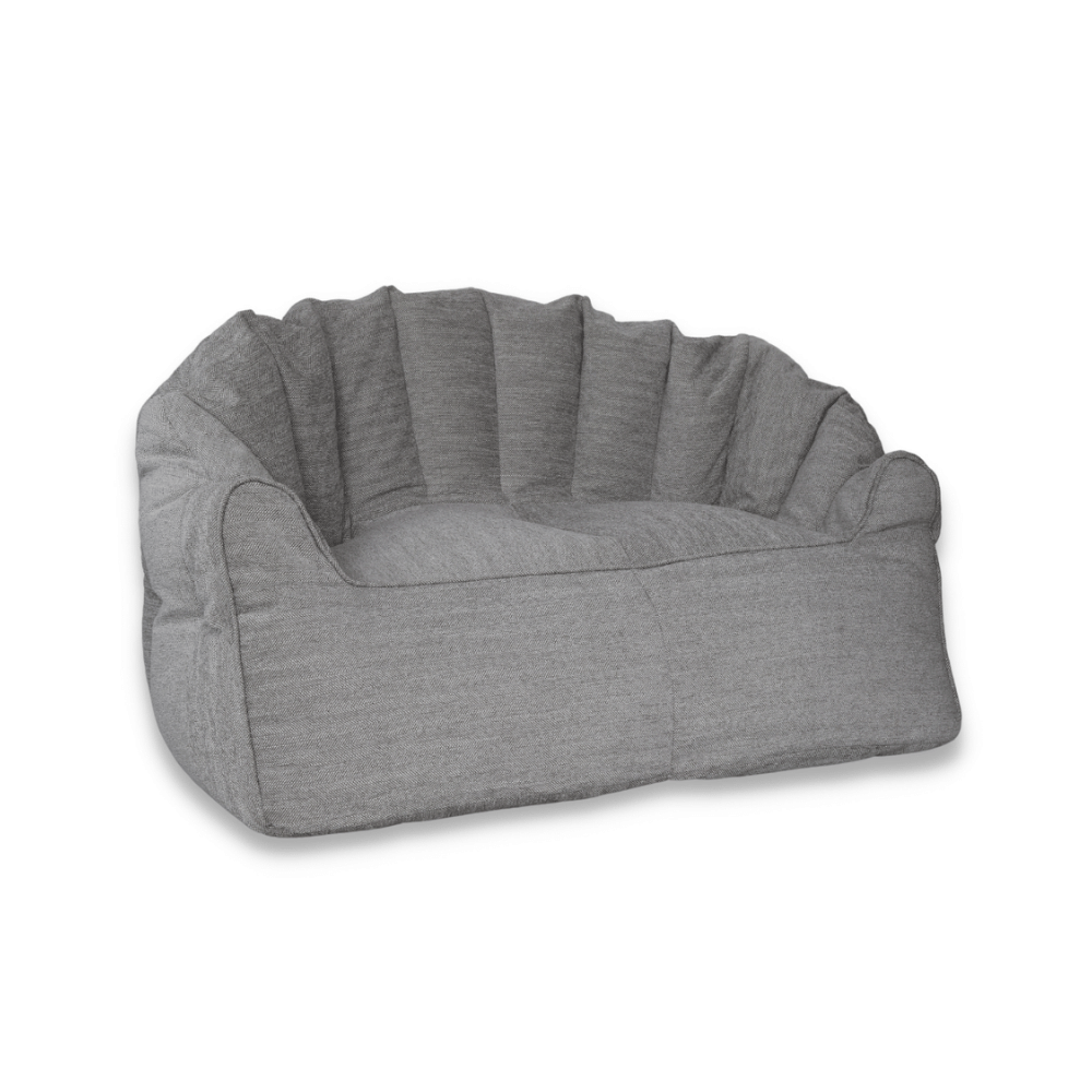 Ghế Lười Perlero Loveseat - Perlero Loveseat Beanbag | Vải Bố Màu Xám