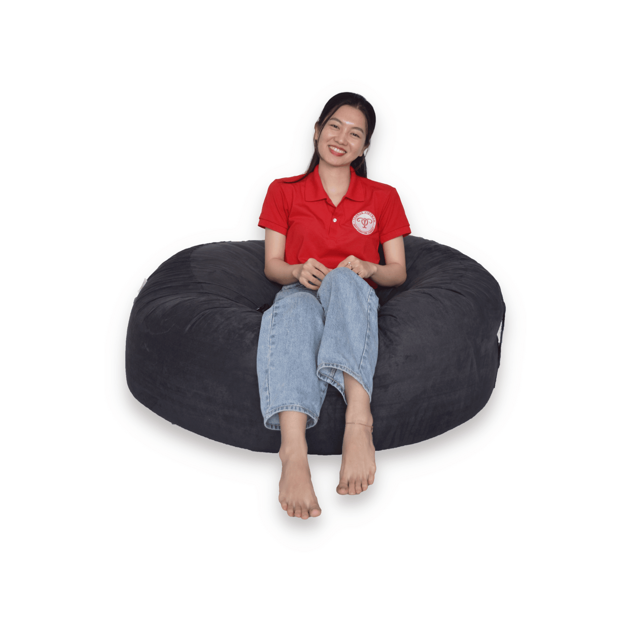 Ghế Lười Hình Trứng Size Vừa - Comfy Sack Bean-Foam Medium Size | Microsuede