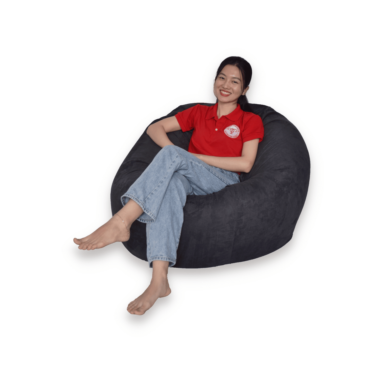 Ghế Lười Hình Trứng Size Vừa - Comfy Sack Bean-Foam Medium Size | Microsuede